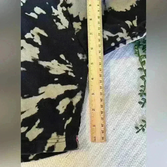 Noli Black Pink Tie Dye Cropped Crew Neck Sweatshirt Large - Picture 4 of 6